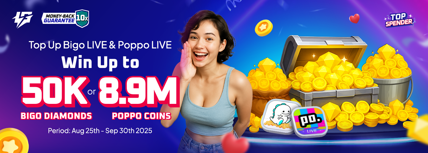 [PH SG TH VN] Bigo Poppo Top Spender Challenge Aug - Sep 2025